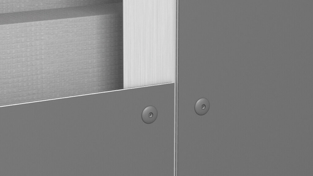 Installation options of PREFABOND aluminium composite panels - riveting