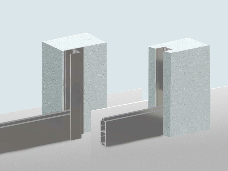 Fastening profiles for the PREFA flood protection system